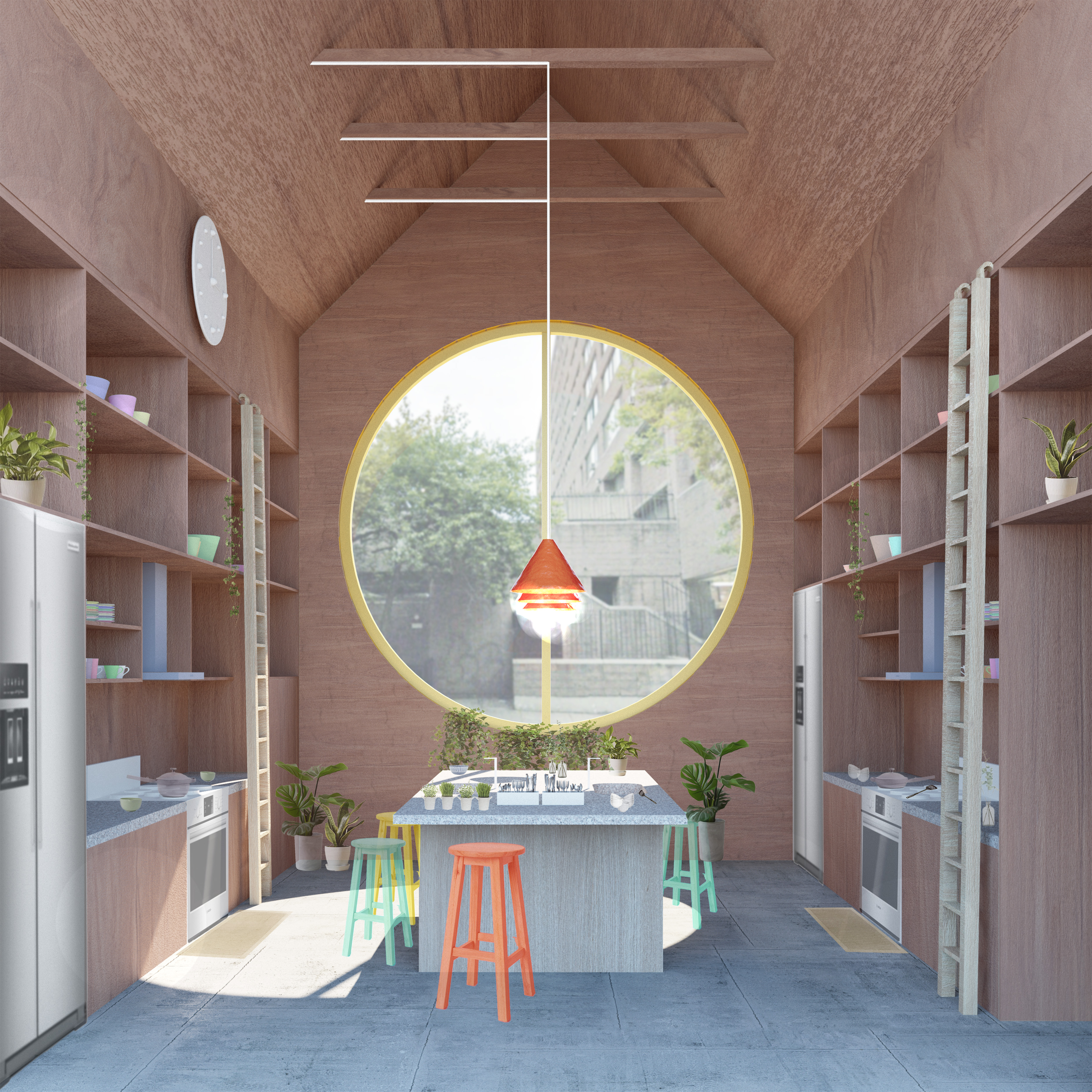 Casita City shared kitchen
