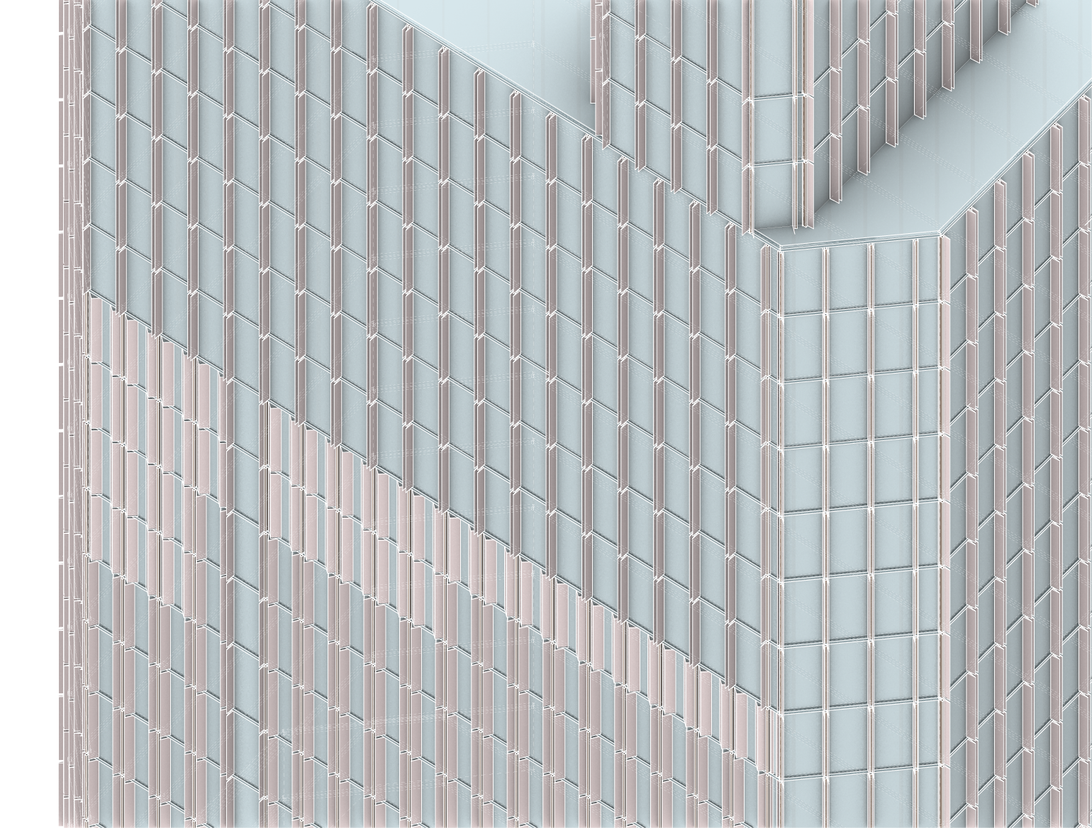 Facade panelization zoom-in