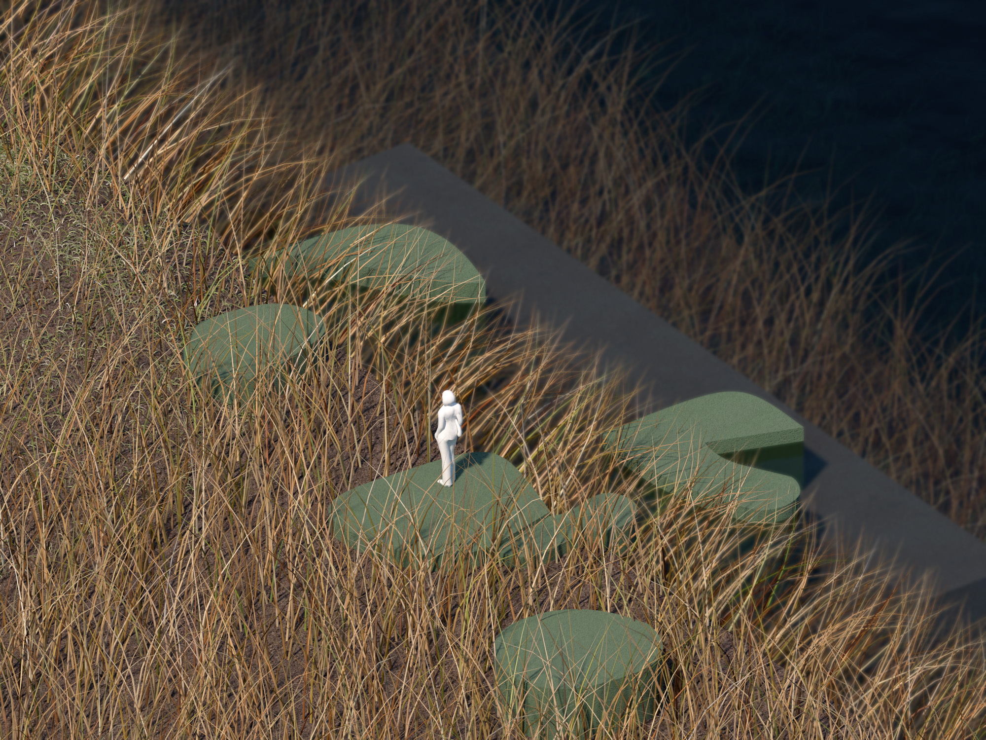 Between the Mounds atmospheric render