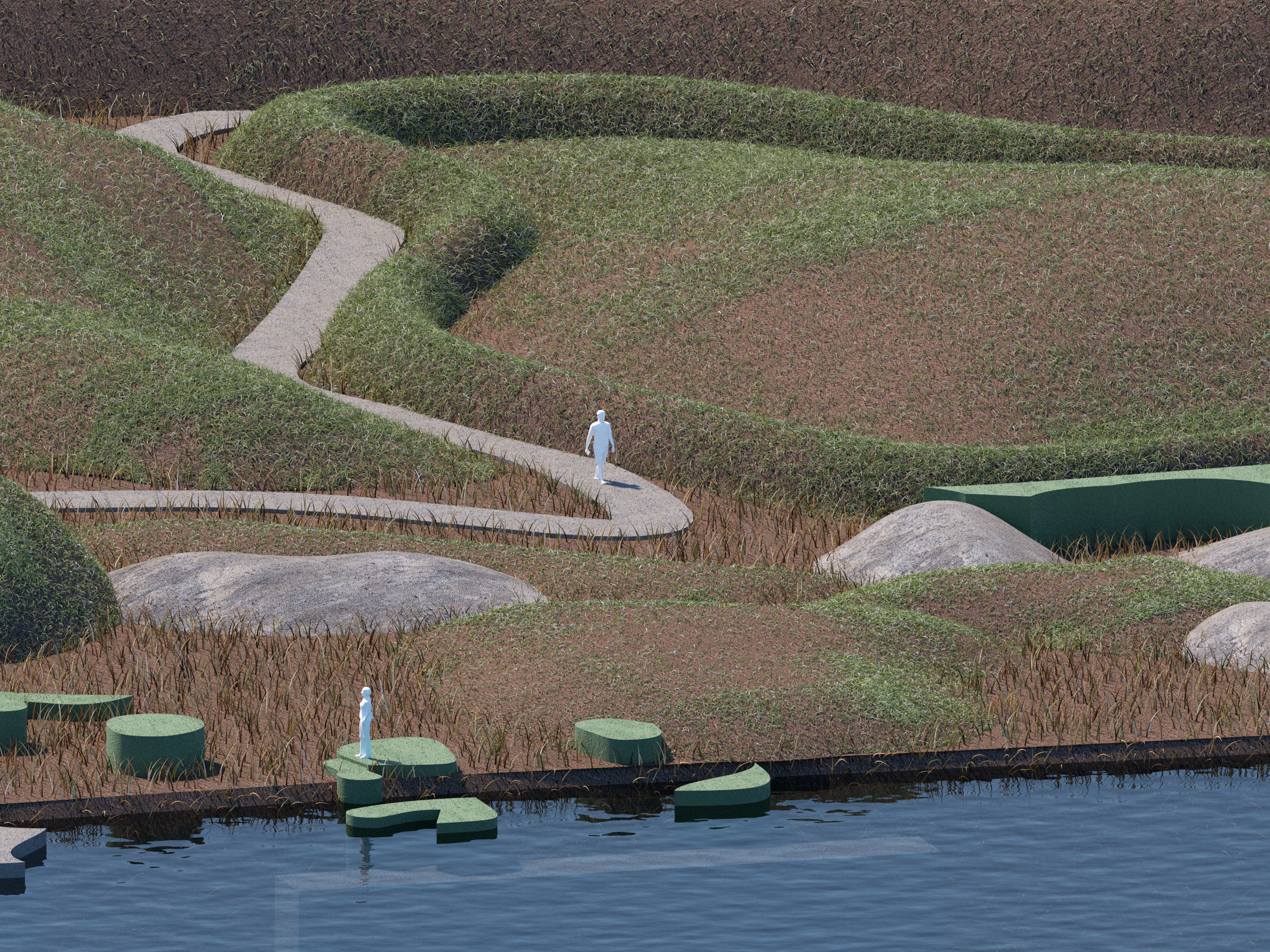 Between the Mounds site render