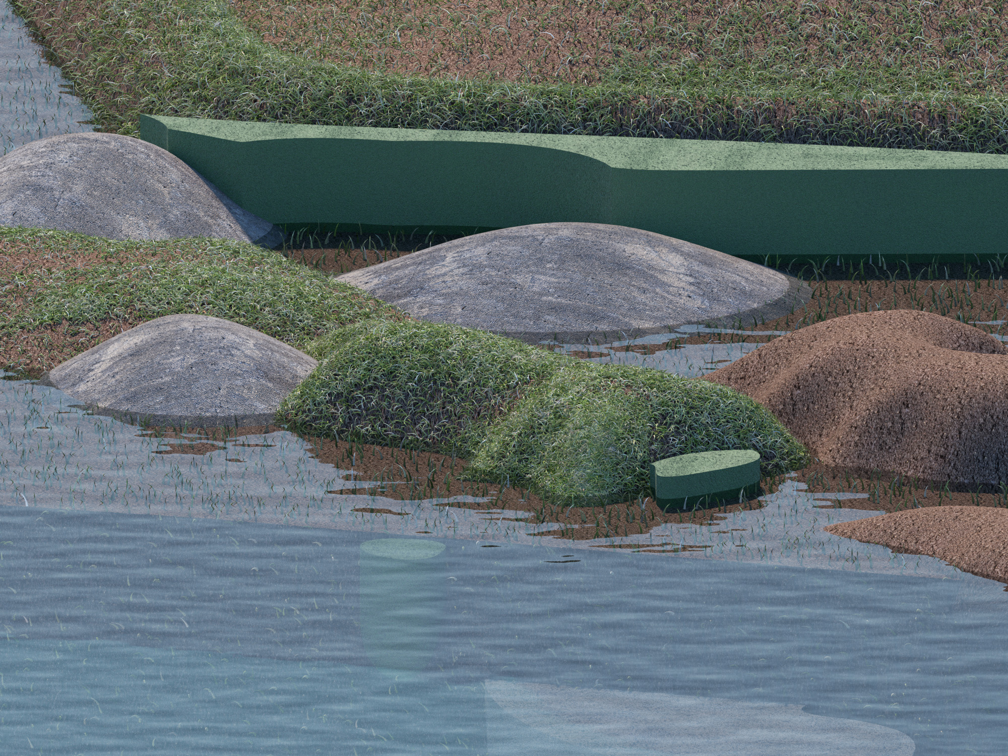 Between the Mounds close-up render