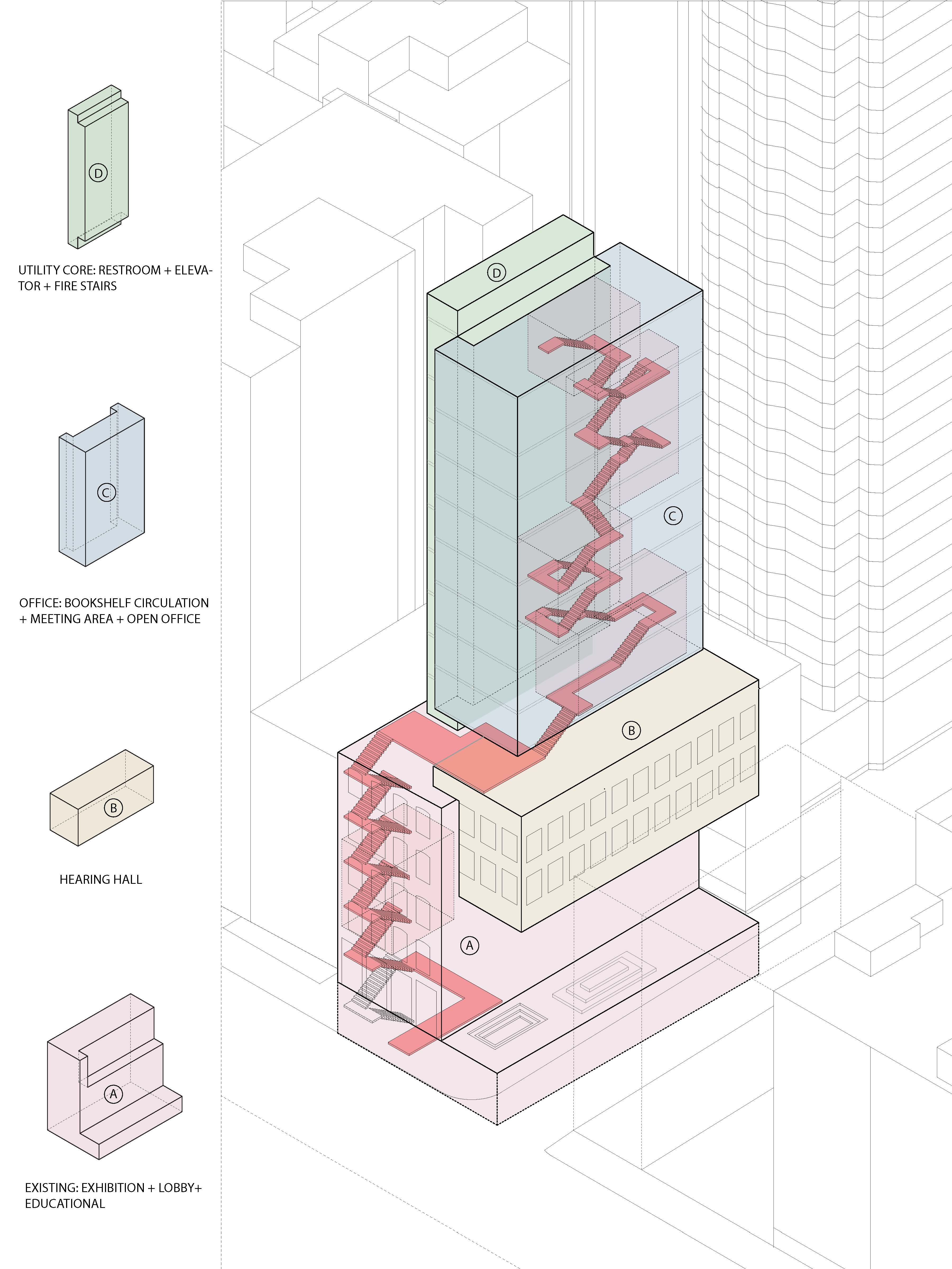 LPC Headquarter axonometric