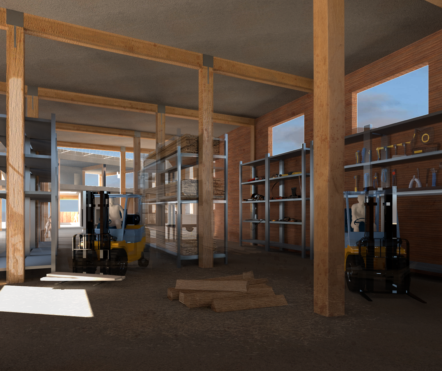 Recycle Sphere preparation area render