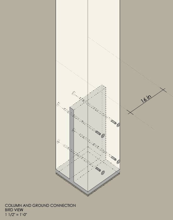 Recycle Sphere structural detail