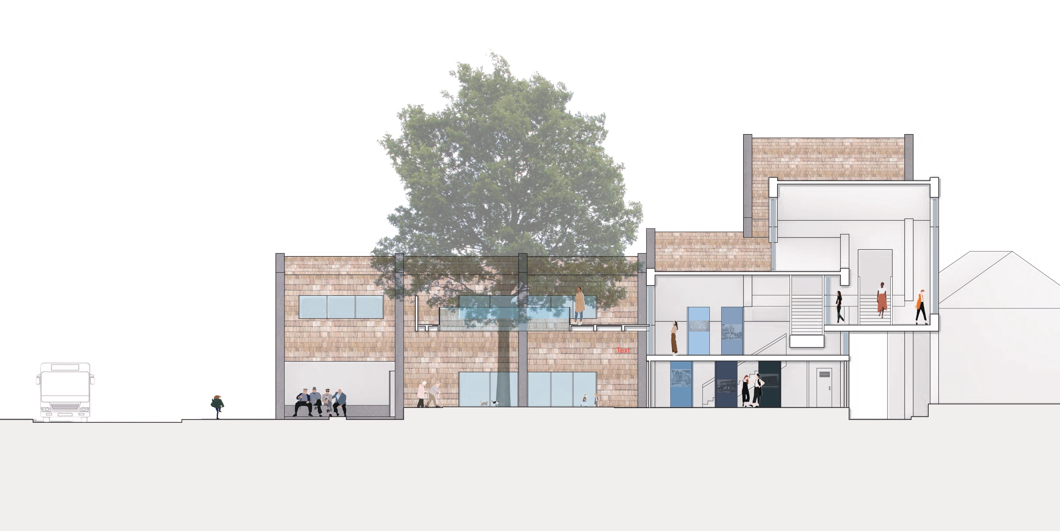 Southside Community Arts Center sectional study