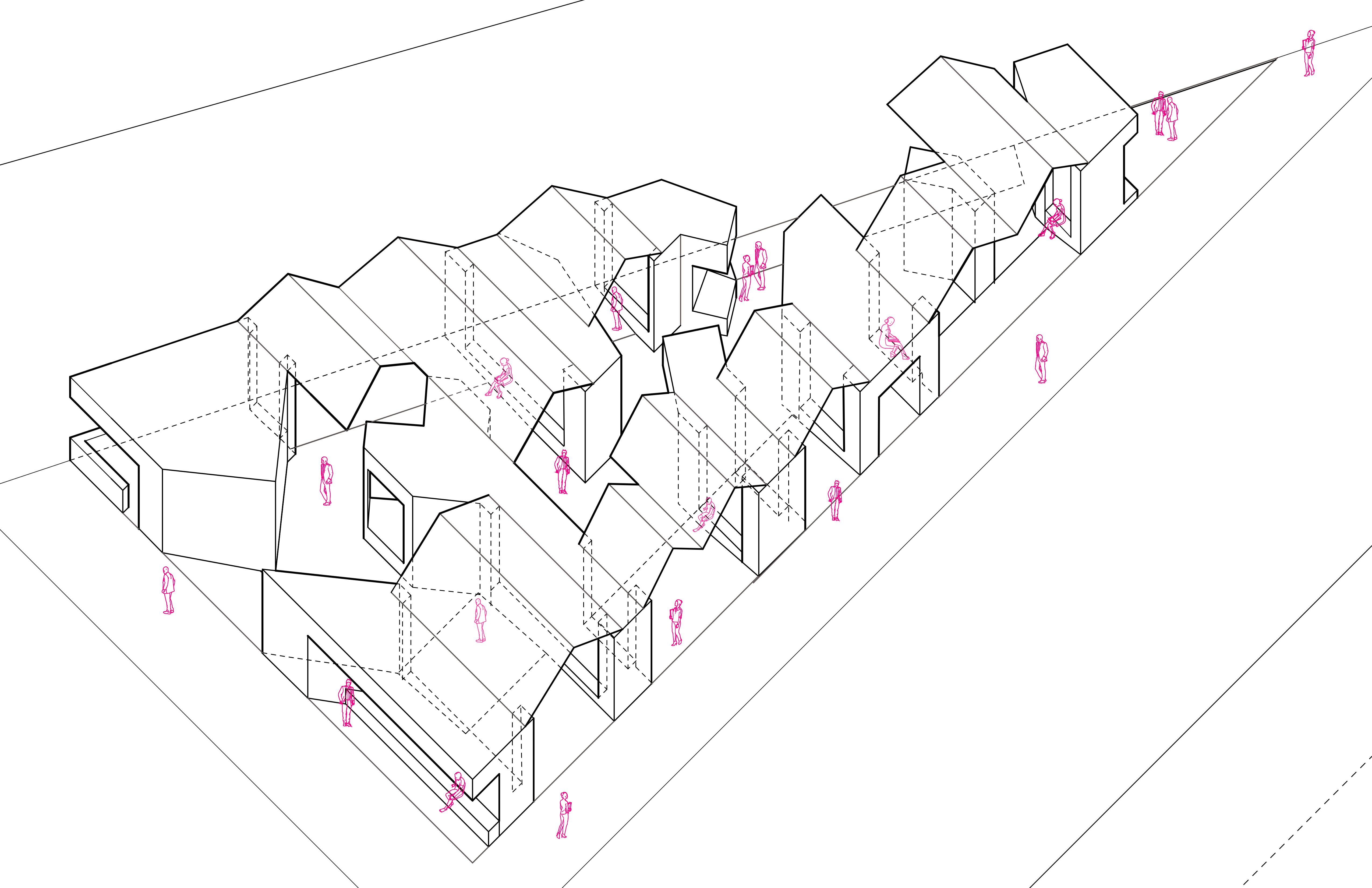 Pavilion axonometric diagram