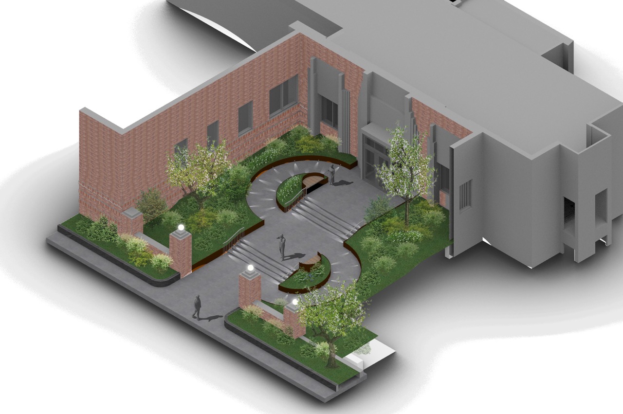 Residential Development courtyard rendering
