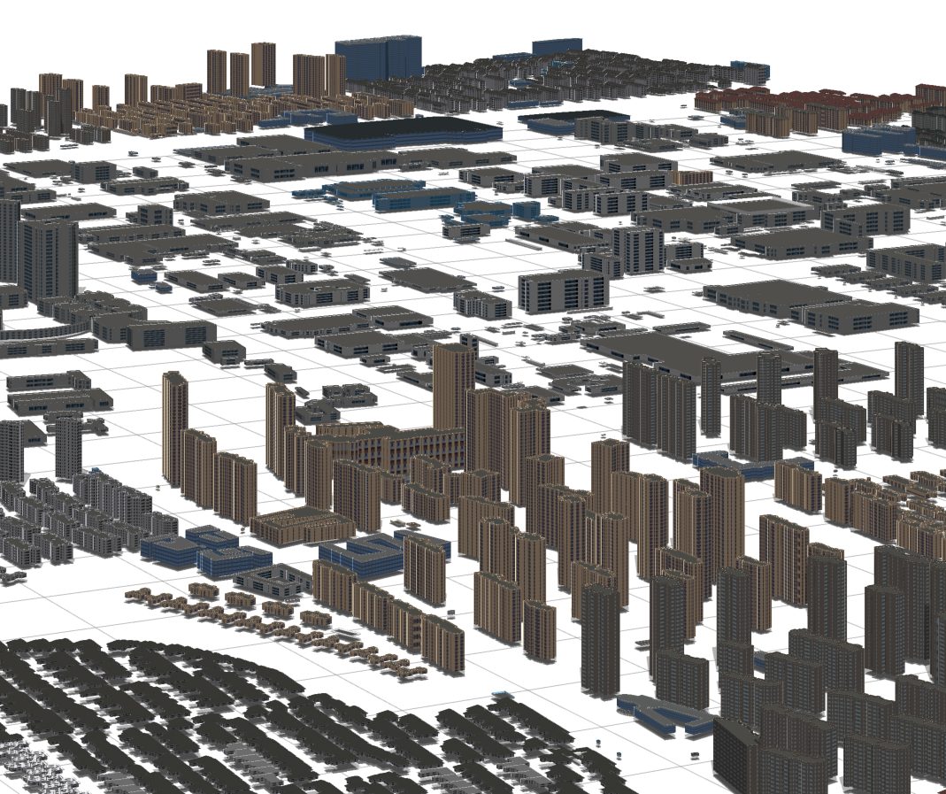 Urban Scale GIS transportation overlay